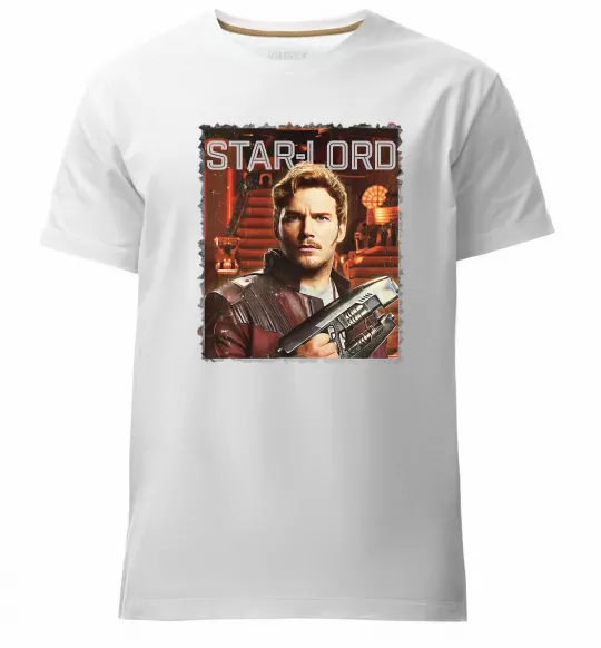 Чоловіча преміум футболка Star-lord Білий фото