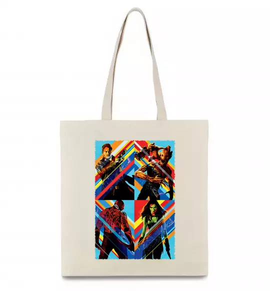 Эко-сумка Вартові галактики яскраві Бежевый фото