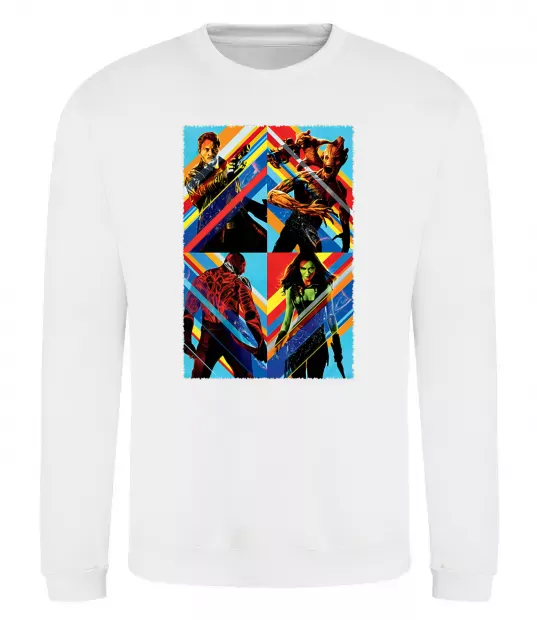 Свитшот Вартові галактики яскраві Белый фото