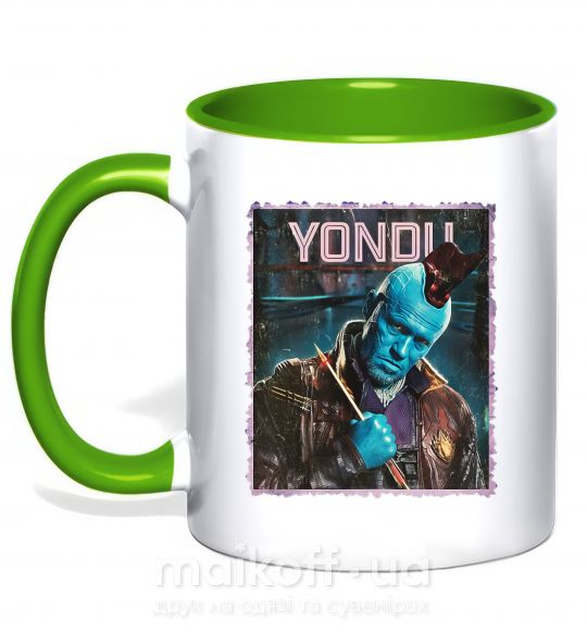 Чашка с цветной ручкой Yondu Зеленый фото