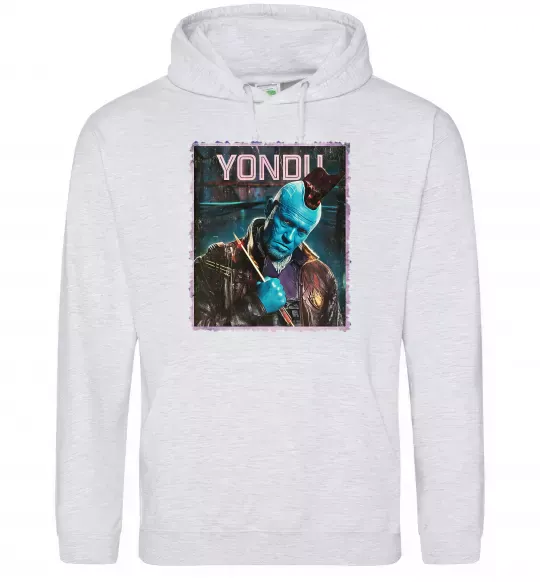 Чоловіча толстовка (худі) Yondu Сірий меланж фото