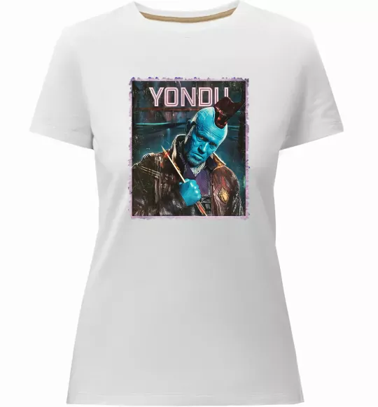 Женская премиум футболка Yondu Белый фото
