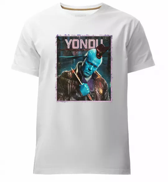 Чоловіча преміум футболка Yondu Білий фото