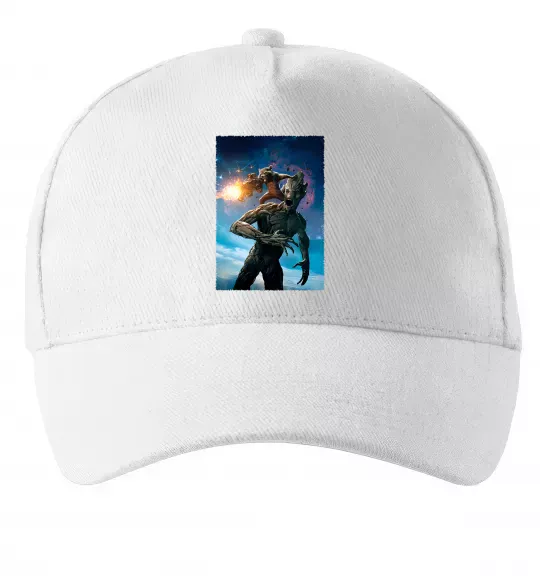 Кепка Грут і Ракета Белый фото