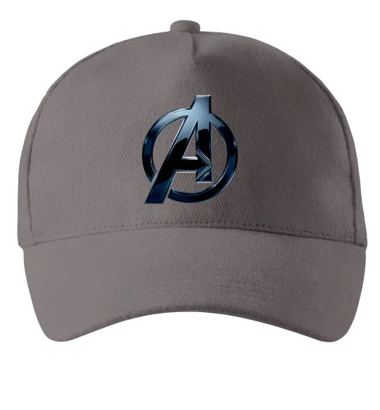 Кепка Лого Месники метал Серый фото