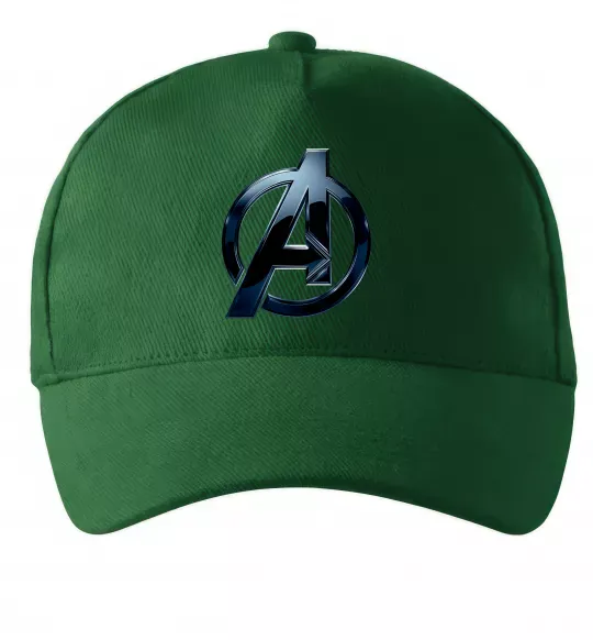 Кепка Лого Месники метал Темно-зеленый фото