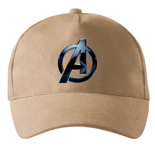 Кепка Лого Месники метал Песочный фото