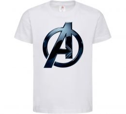 Дитяча футболка Лого Месники метал Дитяча футболка Лого Месники метал