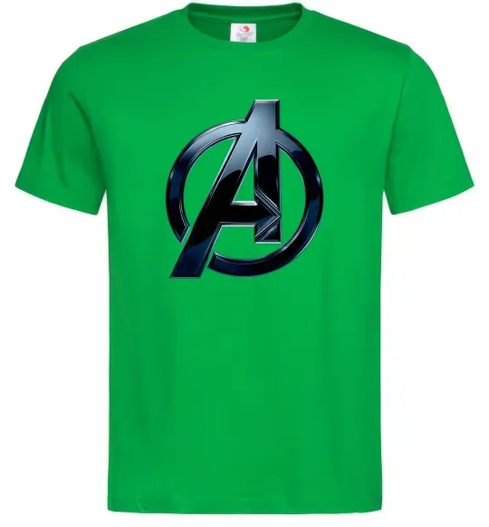 Чоловіча футболка Лого Месники метал Зелений фото