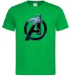 Чоловіча футболка Лого Месники метал Зелений Чоловіча футболка Лого Месники метал Зелений фото