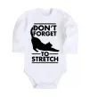 Детский боди Don't forget to stretch Белый фото