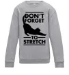 Детский Свитшот Don't forget to stretch Серый меланж фото