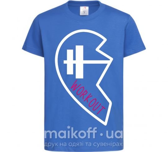 Детская футболка Workout Ярко-синий фото