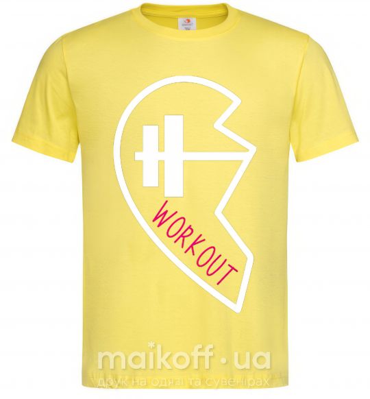 Чоловіча футболка Workout Лимонний фото