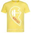 Чоловіча футболка Workout Лимонний фото