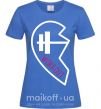 Жіноча футболка Workout Яскраво-синій фото