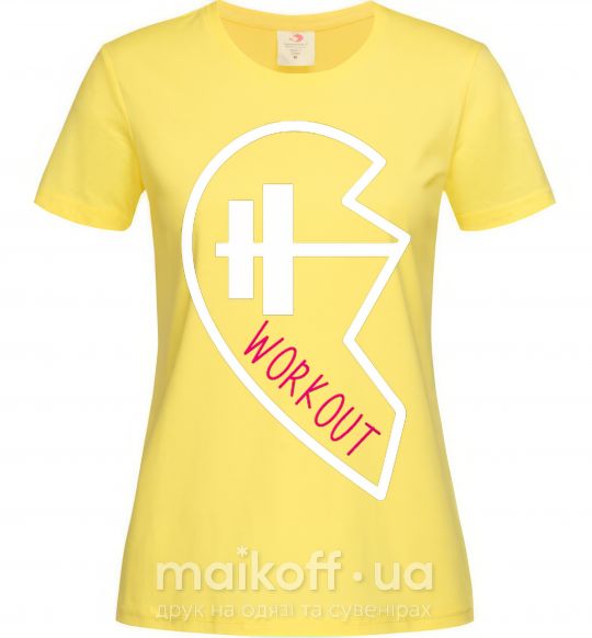 Жіноча футболка Workout Лимонний фото