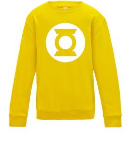 Дитячий світшот Зелений ліхтар лого біле