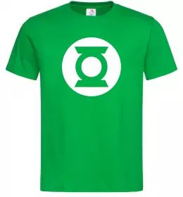 Мужская футболка Зелений ліхтар лого біле Зеленый фото