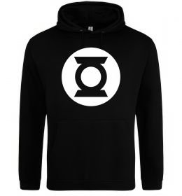 Жіноча толстовка (худі) Зелений ліхтар лого біле Жіноча толстовка (худі) Зелений ліхтар лого біле