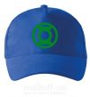 Кепка Зеленый фонарь лого зеленое Ярко-синий фото