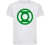 Дитяча футболка Зелений ліхтар лого зелене Білий Дитяча футболка Зелений ліхтар лого зелене Білий фото