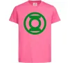 Дитяча футболка Зелений ліхтар лого зелене Яскраво-рожевий Дитяча футболка Зелений ліхтар лого зелене Яскраво-рожевий фото