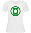 Жіноча футболка Зелений ліхтар лого зелене Білий фото
