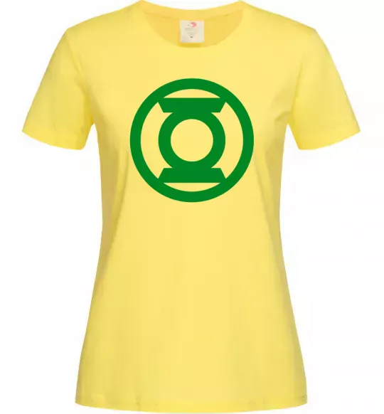 Жіноча футболка Зелений ліхтар лого зелене Лимонний фото