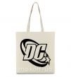 Еко-сумка DC logo black Бежевий фото