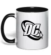 Чашка з кольоровою ручкою DC logo black Чорний Чашка з кольоровою ручкою DC logo black Чорний фото
