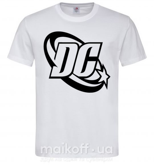 Чоловіча футболка DC logo black Білий фото