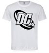 Мужская футболка DC logo black Белый фото
