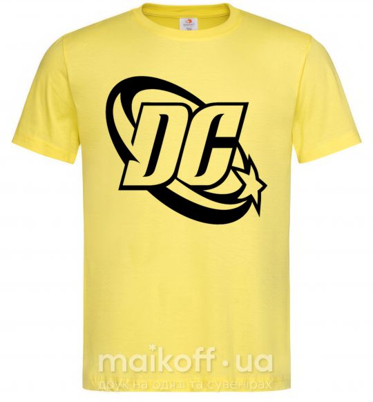 Мужская футболка DC logo black Лимонный фото
