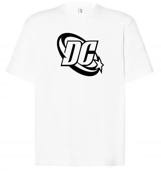 Футболка Оверсайз DC logo black Белый фото