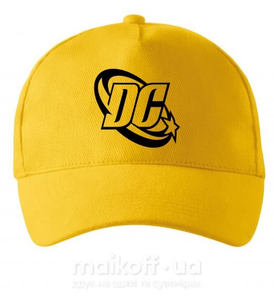 Кепка DC logo black Солнечно желтый фото