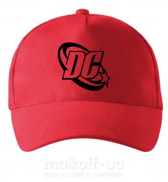 Кепка DC logo black Червоний фото