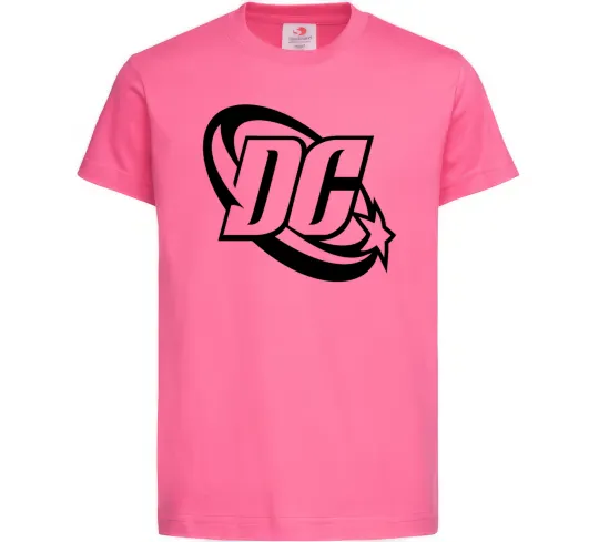 Дитяча футболка DC logo black Яскраво-рожевий фото