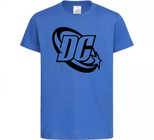 Дитяча футболка DC logo black Яскраво-синій фото