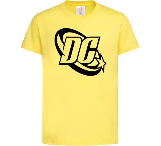 Дитяча футболка DC logo black Лимонний фото