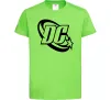 Дитяча футболка DC logo black Лаймовий Дитяча футболка DC logo black Лаймовий фото