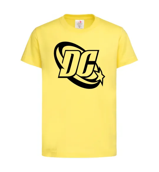 Детская футболка DC logo black Лимонный фото
