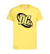 Детская футболка DC logo black Лимонный фото