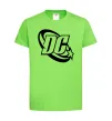 Детская футболка DC logo black Лаймовый фото