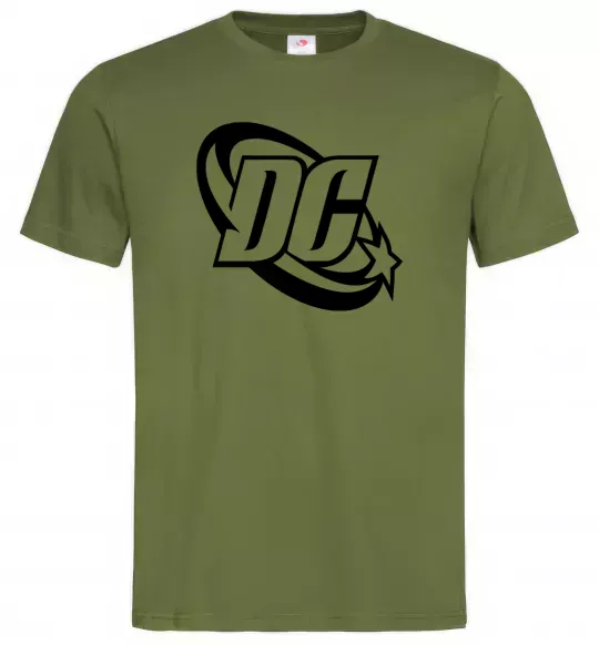 Чоловіча футболка DC logo black Оливковий фото