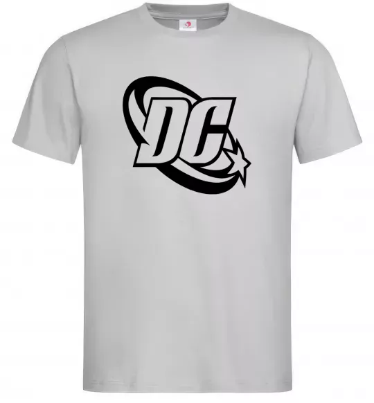 Чоловіча футболка DC logo black Сірий фото