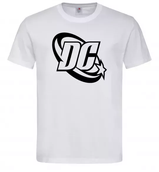 Чоловіча футболка DC logo black Білий фото