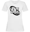 Женская футболка DC logo black Белый Женская футболка DC logo black Белый фото