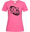Женская футболка DC logo black Ярко-розовый Женская футболка DC logo black Ярко-розовый фото