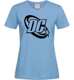 Женская футболка DC logo black Женская футболка DC logo black